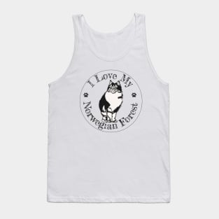 I Love My Norwegian Forest Bi-Colour Tank Top